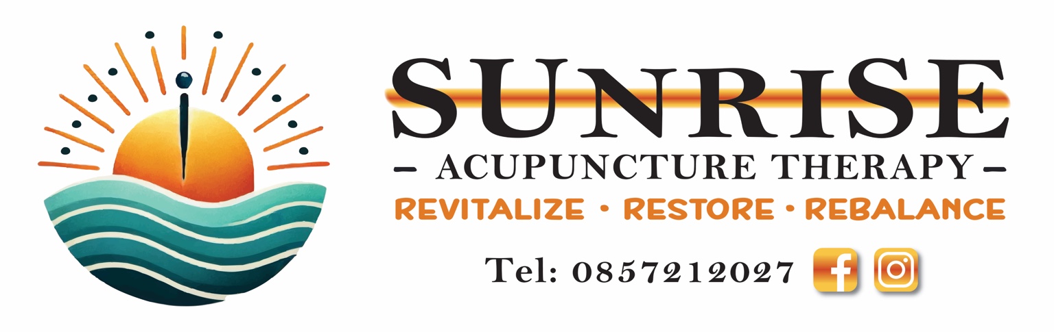 Sunrise Acupuncture Therapy — Revitalize, Restore, Rebalance. Telephone 085 721 2027.